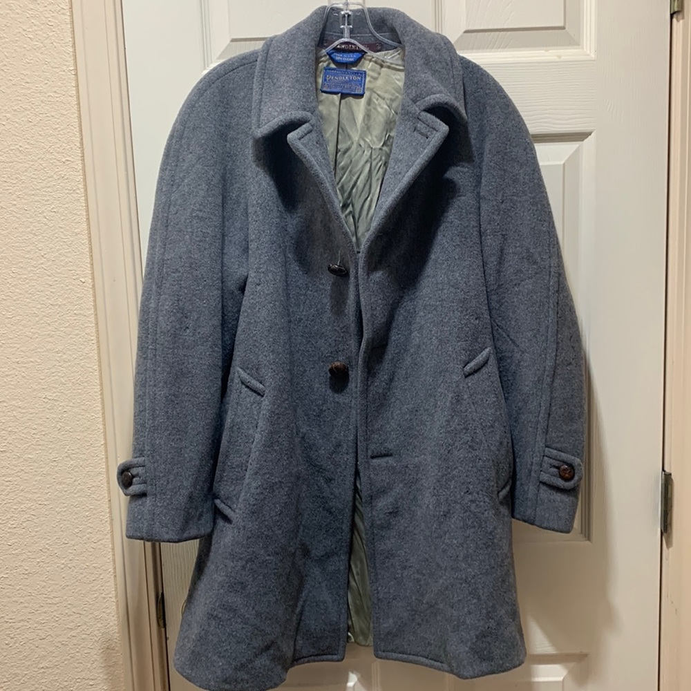Pendleton Vintage Wool Longline Overcoat Jacket G… - image 1